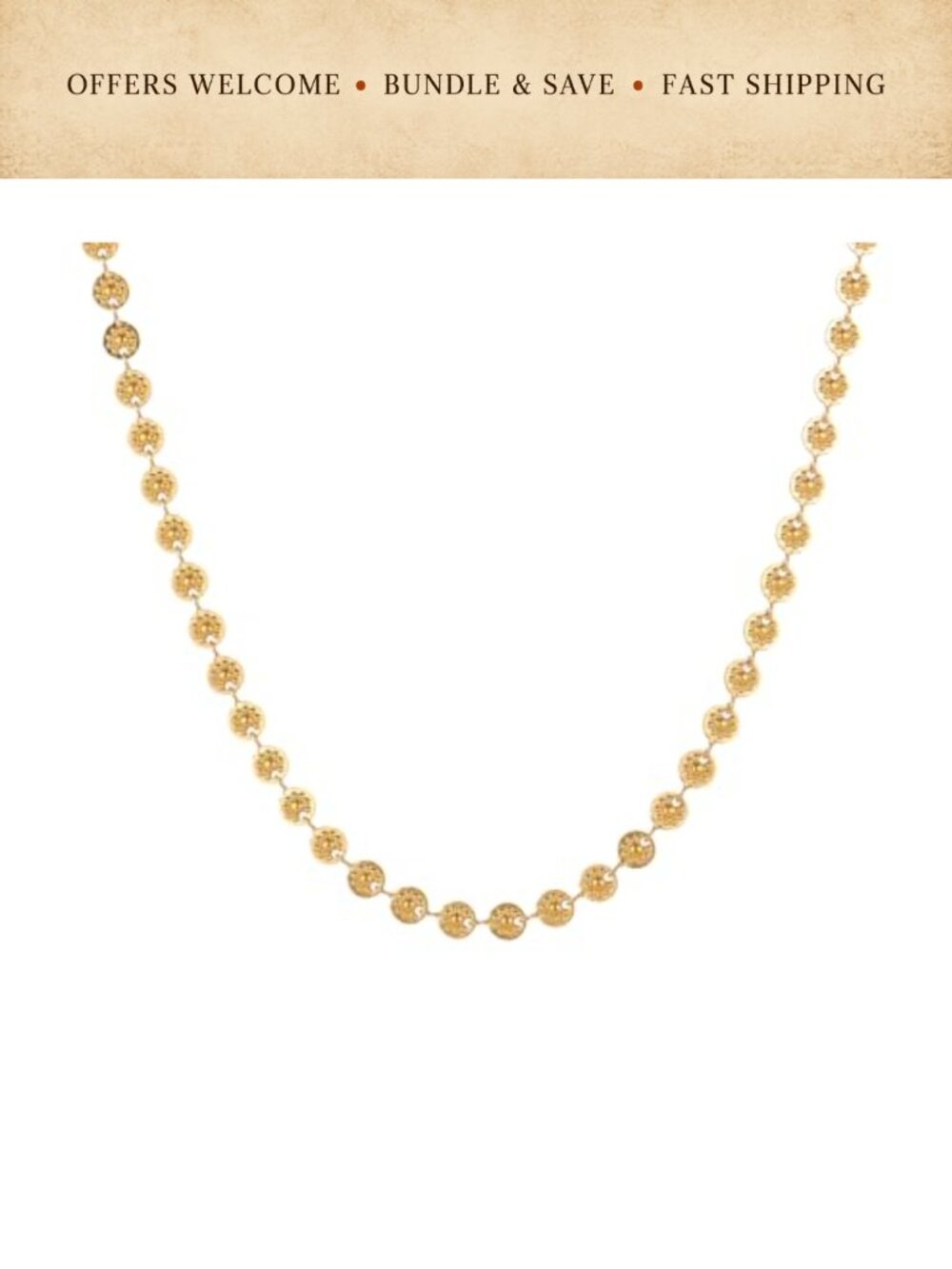 18K Gold Plated Dainty Choker Necklace Adjustable Stainless Steel